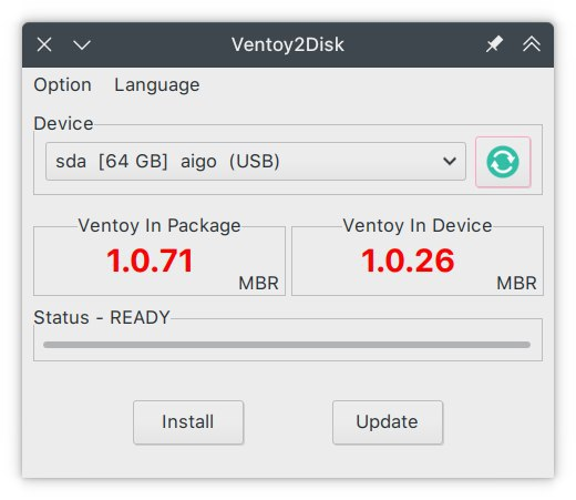 Ventoy2Disk 主界面显示的版本信息